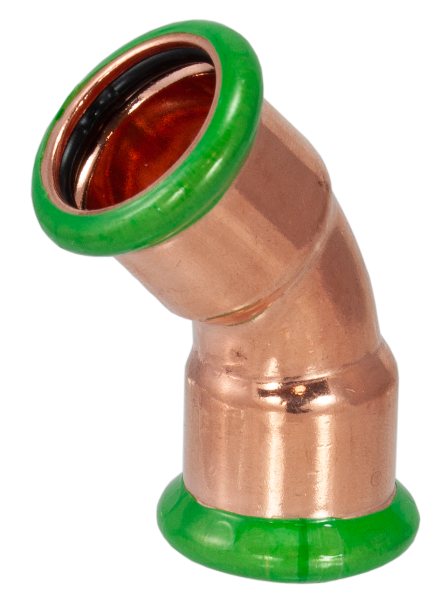PressFit 15mm 45 Degree Elbow Fitting 10 Pack