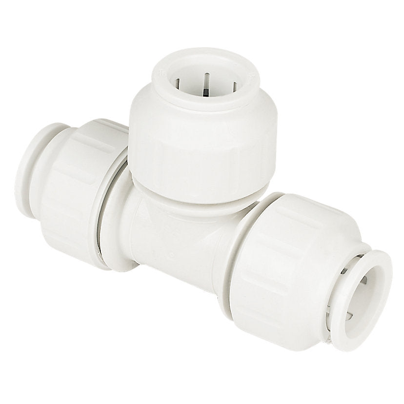 Push Fit 22mm Equal 'T' Fitting 10 Pack