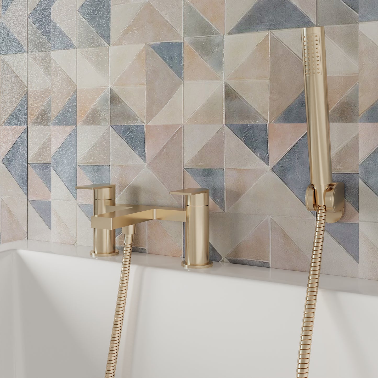 Canada Bath Filler Tap - Brushed Brass CAN803