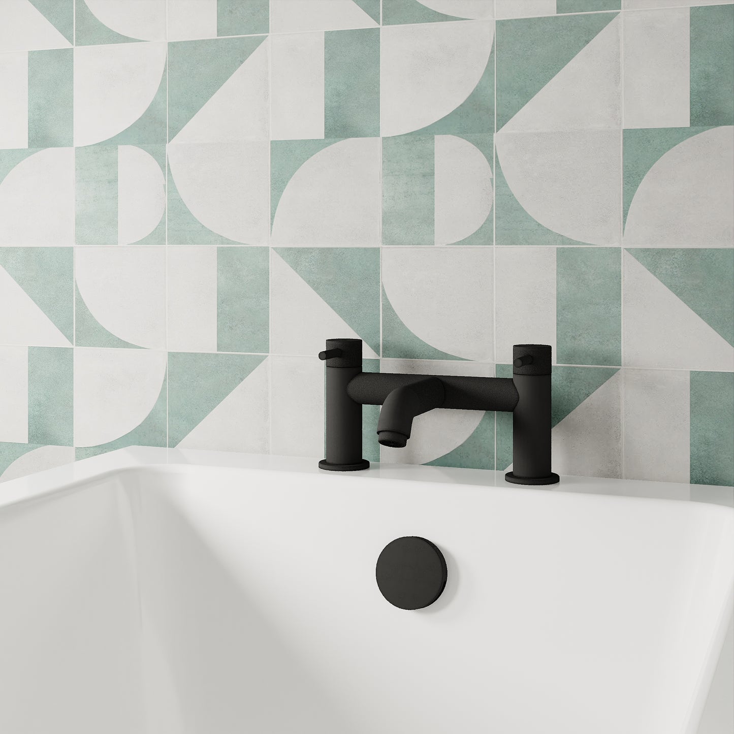Cartegena Bath Filler Tap - Black CAR403