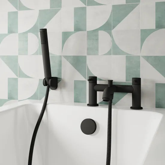 Cartegena Bath Shower Mixer - Black CAR404