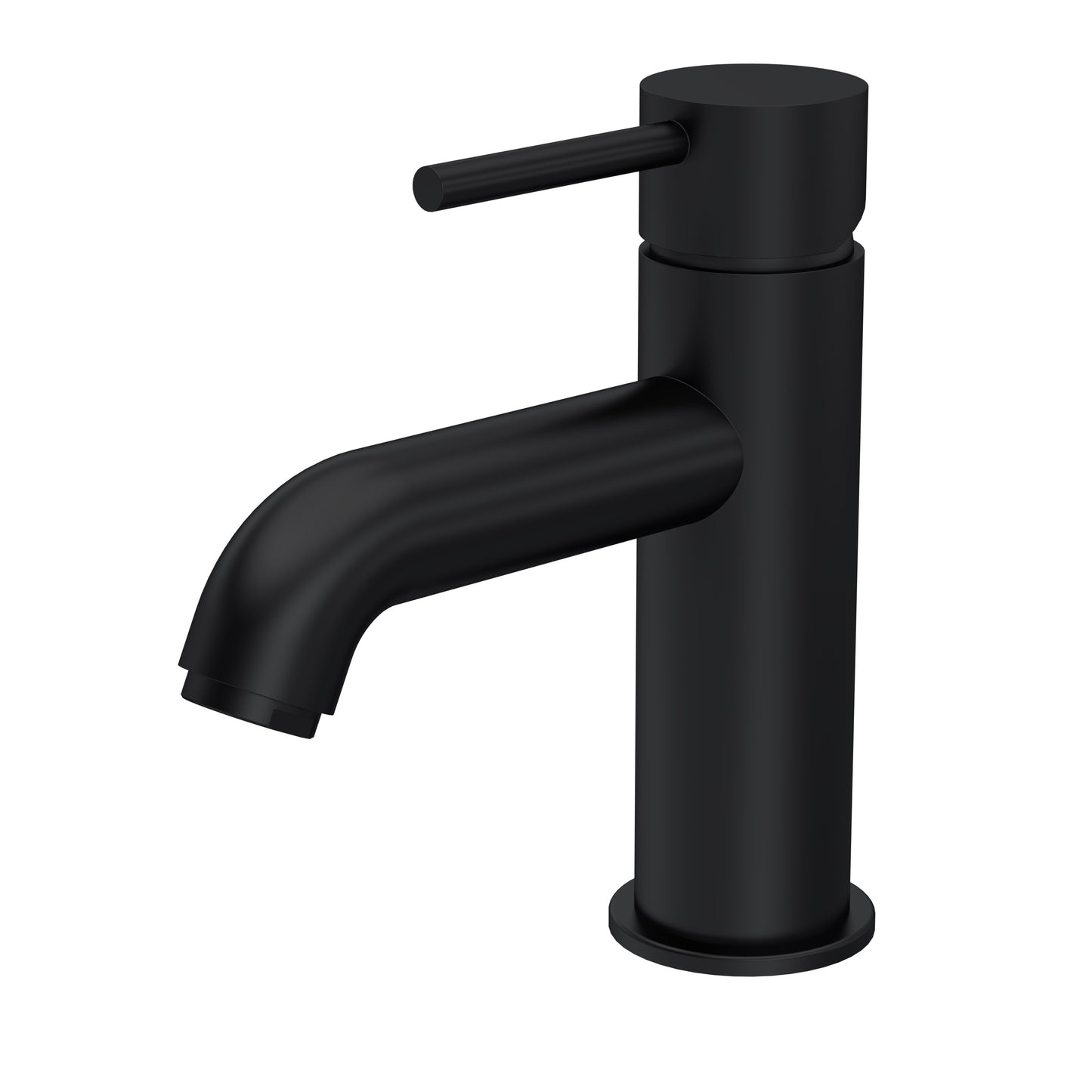 Cartegena Mono Basin Mixer c/w Push Button Waste - Black CAR405