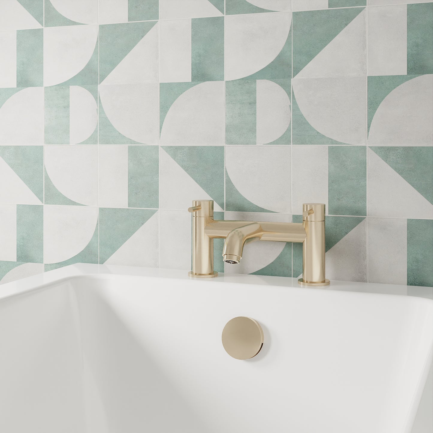 Cartegena Bath Filler Tap - Brushed Brass CAR803