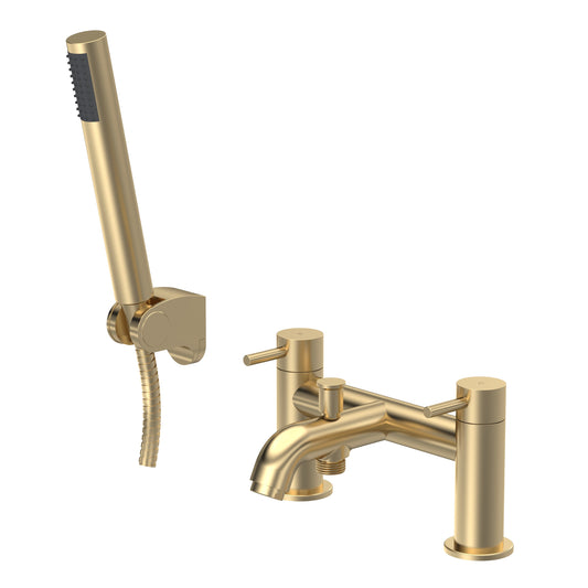 Cartegena Bath Shower Mixer - Brushed Brass CAR804