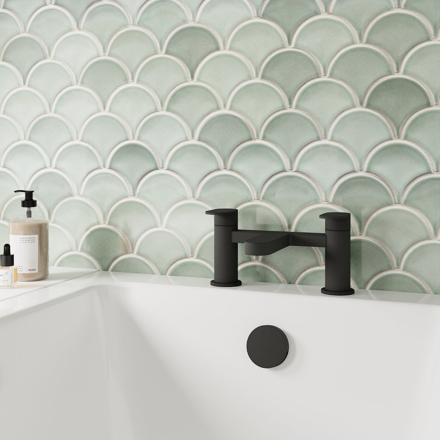 Halstatt Bath Filler Tap - Black HAL403