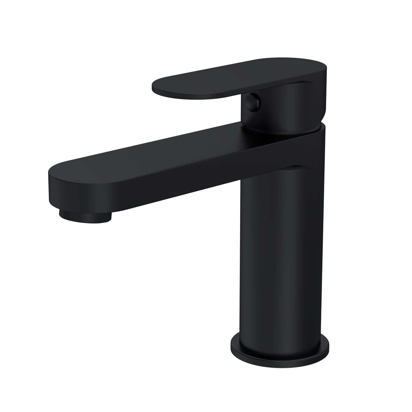 Halstatt Mono Basin Mixer c/w Push Button Waste - Black HAL405
