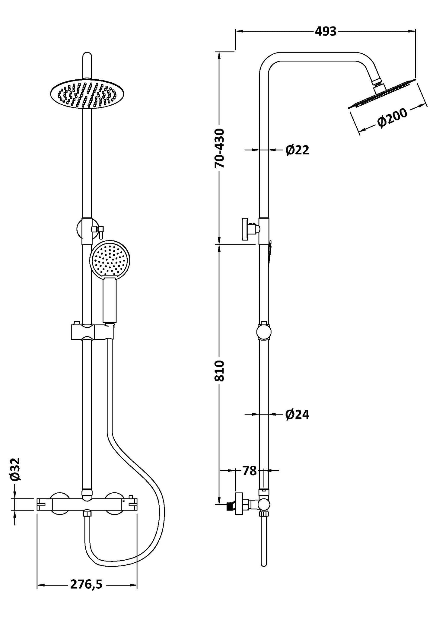 Bar Valve & Rigid Riser Kit Round JTY395E