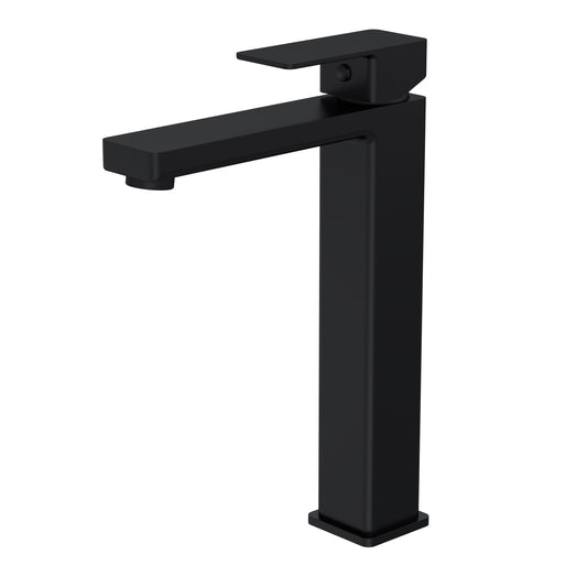 Kalk High-Rise Mono Basin Mixer Tap - Black KAL470