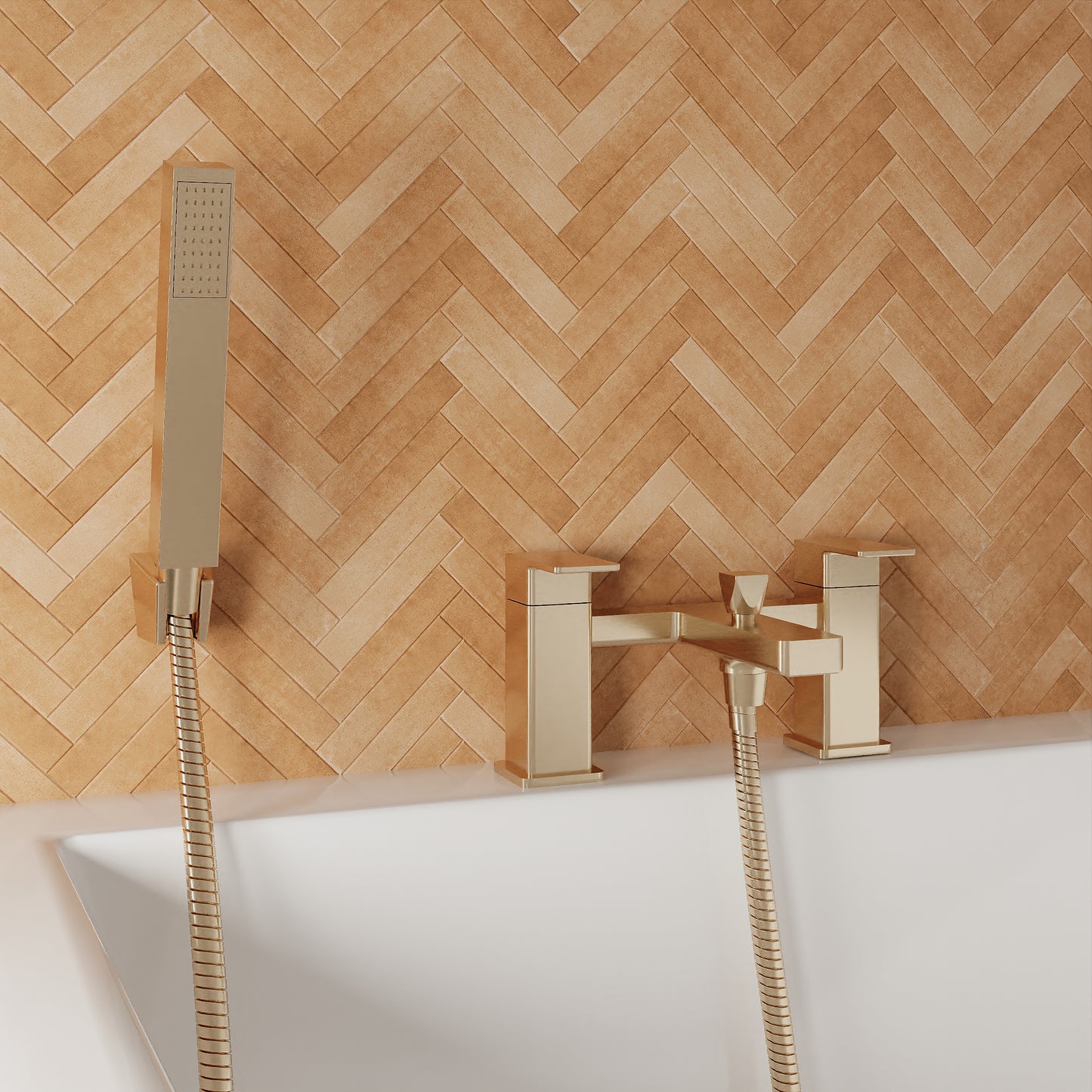 Kalk Bath Shower Mixer - Brushed Brass KAL804