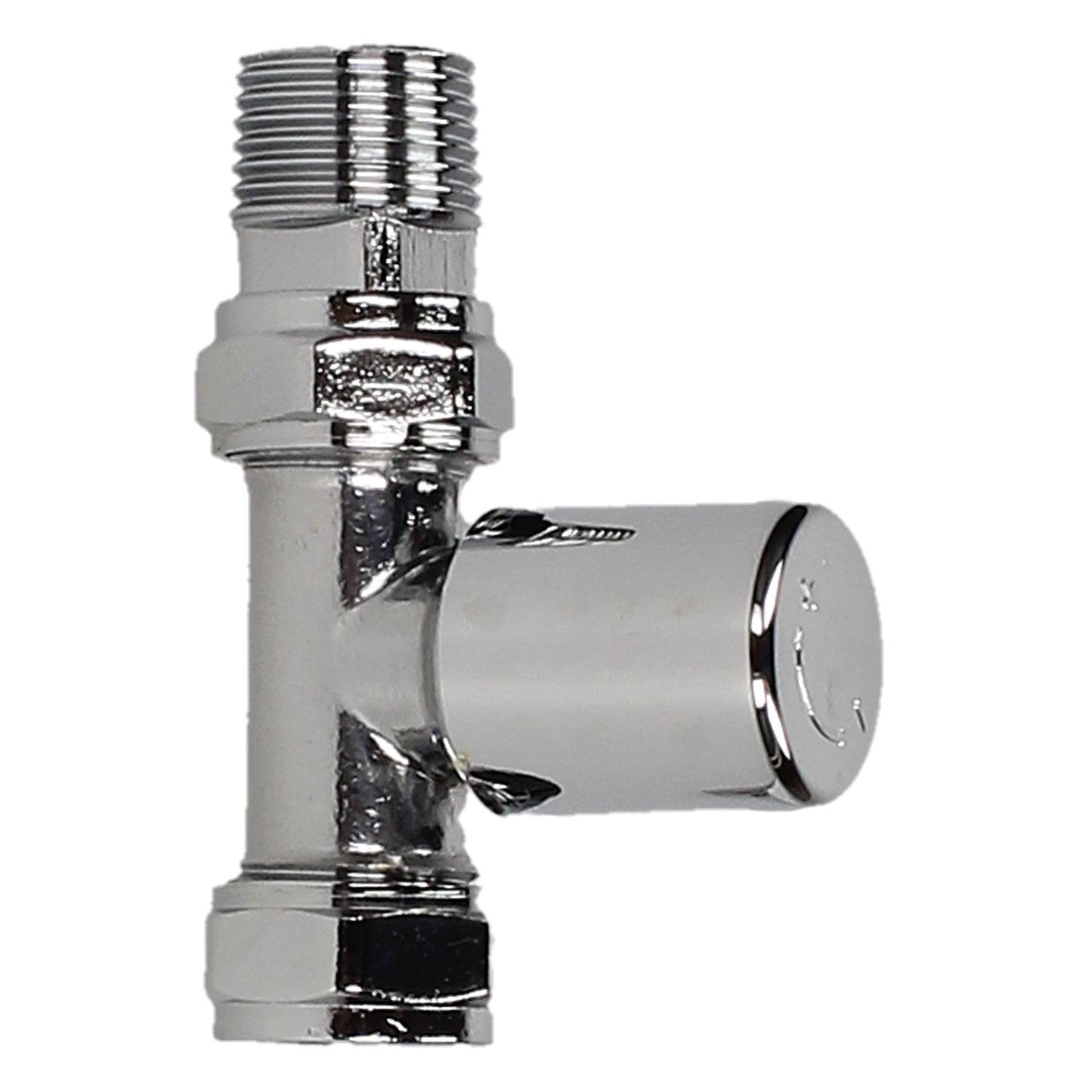 Pair Of LP Light Pattern Straight 15mm Radiator Valves - Chrome