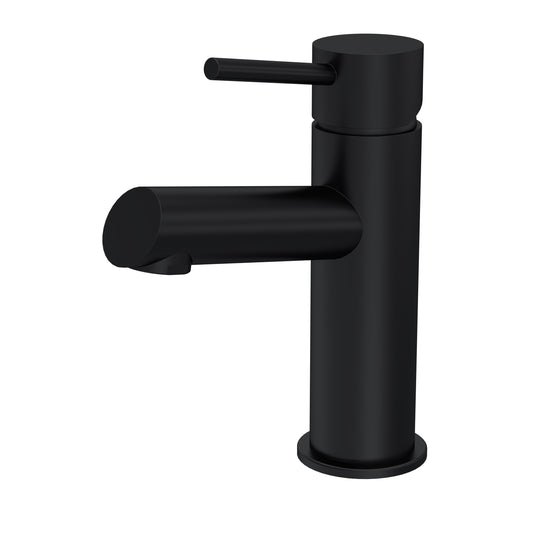 Navala Mono Basin Mixer c/w Push Button Waste - Black NAV405