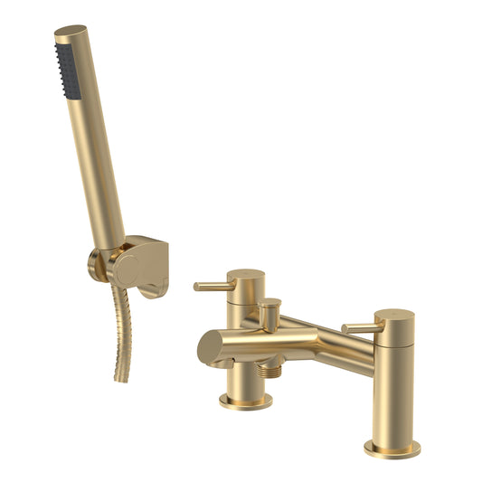 Navala Bath Shower Mixer - Brushed Brass NAV804