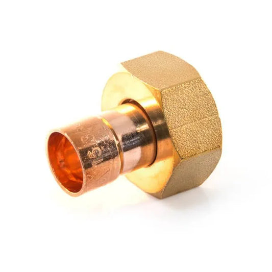 End Feed Straight Tap Connector 15mm x 1/2" 5 Pack