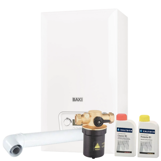 Baxi 424 Combi 2.1 - inc Std Flue + Filter & Chem Pack **