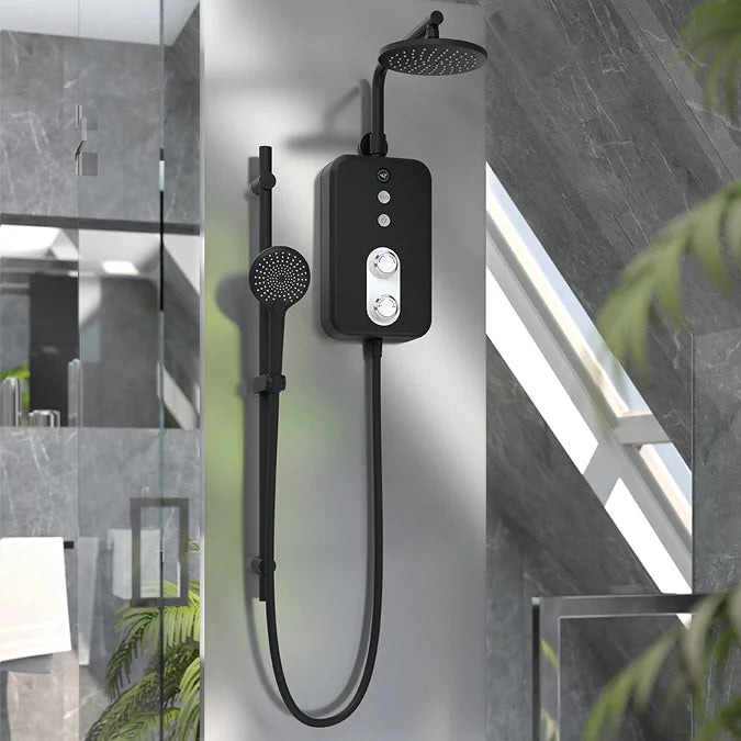 AQUAS Reva Flex 9.5kW Matte Black Electric Shower