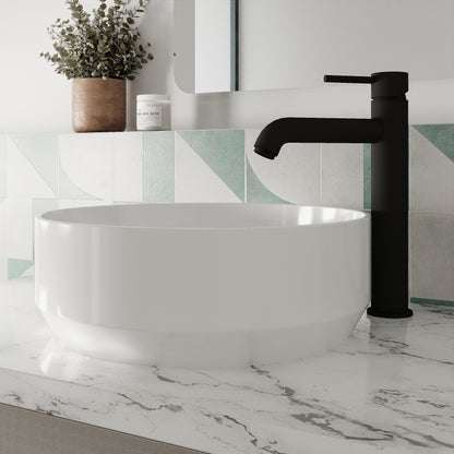 Cartegena High-Rise Mono Basin Mixer Tap - Black CAR470