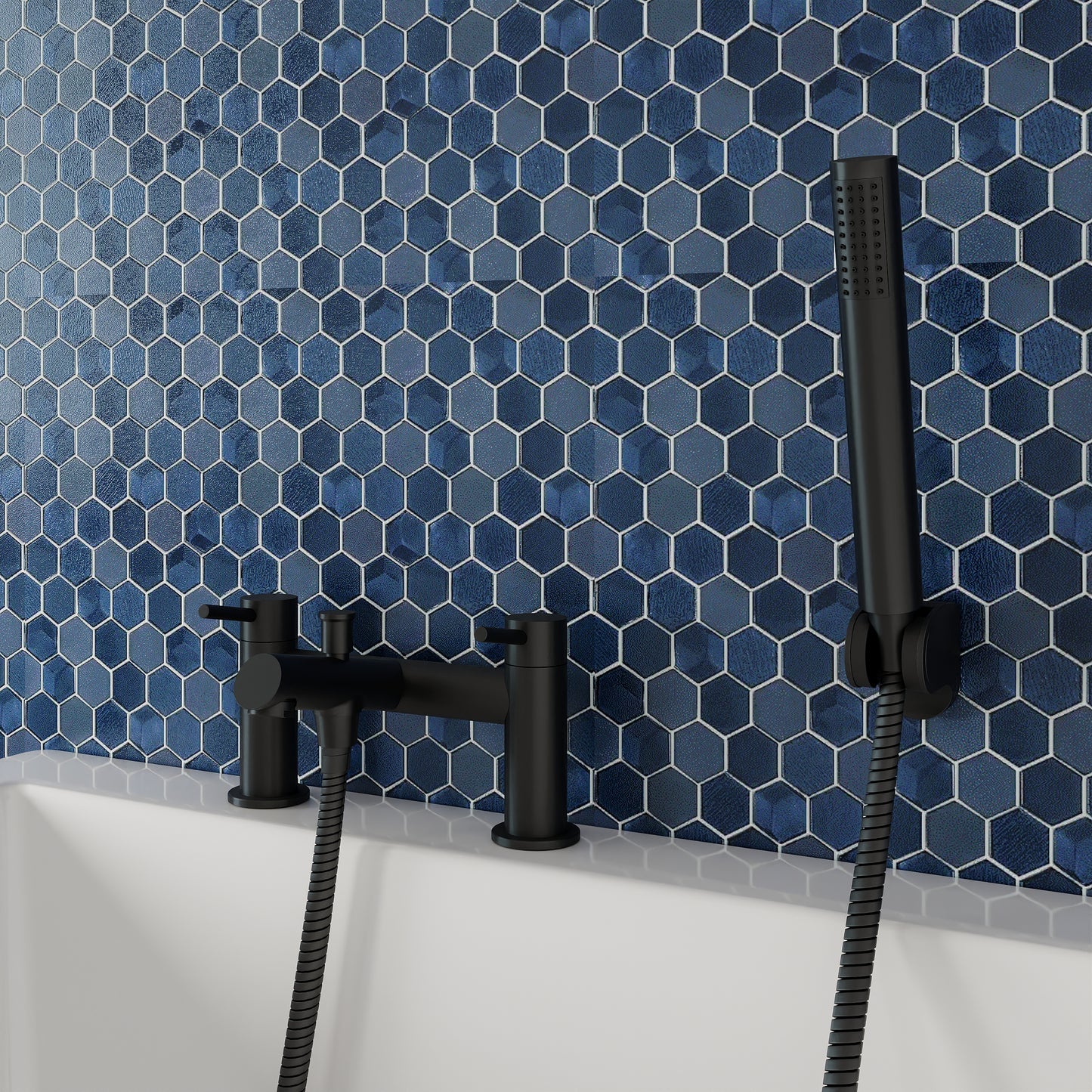 Navala Bath Shower Mixer - Black NAV404