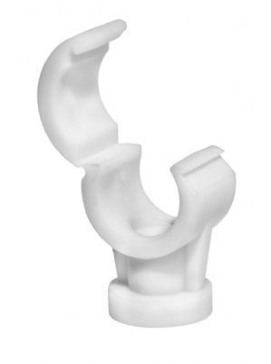 Single Quick Lock Pipe Clip 15mm - White