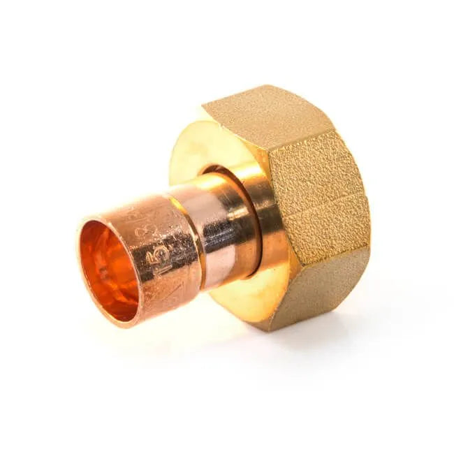 End Feed Straight Tap Connector 15mm x 1/2" 5 Pack